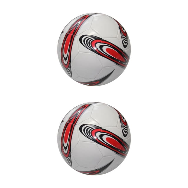 Maytalsory Wide Application Soccer Ball For Training And Sports Football Game Blast-proof 2 White 2Set