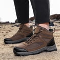 thumbnail image 3 of YOURDIARY Mens Hiking Boots Waterproof Non-Slip Outdoor Trekking Shoes Lightweight Durable Trail Camping Mountaineering Boots, 3 of 6