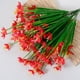 thumbnail image 4 of XmhyTop 3 piezas de flores artificiales de tacto real, flores falsas para decoración del hogar, oficina, boda, arreglo de ramo de flores artificiales para decoración (azul, 15,7 pulgadas de largo), 4 of 5