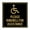 Black Gold, variant on Square please ring bell for assistance Sign (Brushed Silver) Small