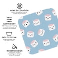 thumbnail image 4 of Disketp Cartoon Sushi Funny Coasters,4 Pcs Leather Coasters With Holder, Perfect Housewarming Hostess Gifts,Protect Furniture From Water Marks Scratch, 4 of 9