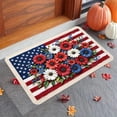 thumbnail image 6 of American Flag Stars Patriotic 4th of July Doormat Memorial Day Independence Door Mat Floor Mat Non Slip Rubber Backing Seasonal Entryway Kitchen Home Decoration, 6 of 6