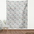thumbnail image 4 of Ambesonne Nature Fabric by the Yard Upholstery, Colorful Flowers Pattern, 3 Yards, Pale Taupe Pale Pink, 4 of 5
