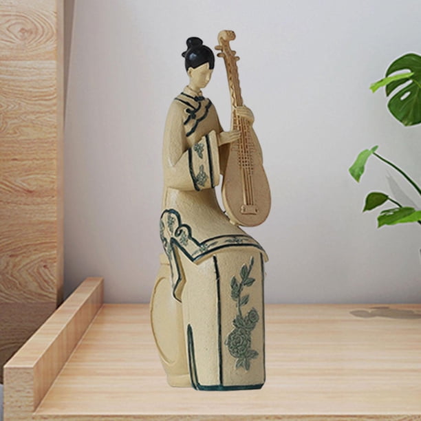 Niña de dama figura esculturas de personaje decoración de la estatua coleccionable para la sala de estar del gabinete del bar de la casa Tipo B