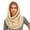 Khaki, variant on HAOTAGS Women's Winter Fleece Neck Warmer with Hood, Double Layer Cold Weather Neck Gaiter for Outdoor Cycling Pink Size