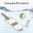 thumbnail image 4 of Qaailabf Multi-function Vegetable Cutter and Grater Kit with 6 Stainless Steel Blades - Kitchen Slicer for Cheese, Potato, Radish, Carrot, Ginger - Dishwasher Safe Food Prep Tool with Hand Guard, 4 of 10