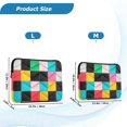 thumbnail image 4 of FORMRS 15-15.6 inch Laptop Sleeve Case Soft Carrying Quilted Computer Bag Cover, Blue Checkered Pattern, 4 of 7