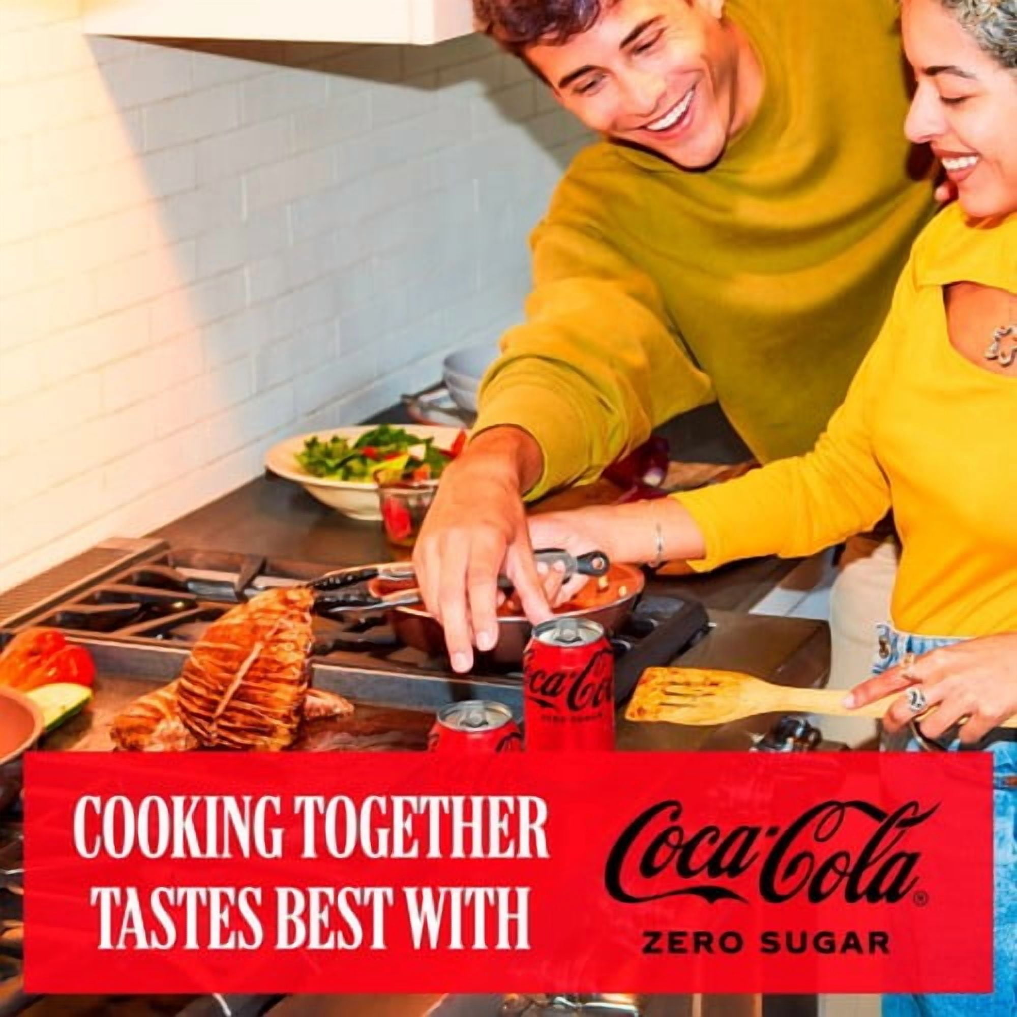 Coca-Cola Zero Sugar 4 x 330ml, British Import (Pack of 2)