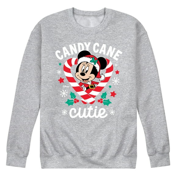 Disney - Minnie Candy Cane Cutie - Men's Crew Fleece Sweatshirt Sweatshirt