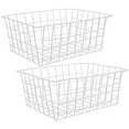 thumbnail image 1 of 2Pcs Metal Freezer Organizer Freezer Wire Basket Freezer Storage Bin Fruit Vegetable Basket, 1 of 6