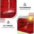 thumbnail image 4 of SDJPOI Outdoor Swing Cushions, Porch Swing Cushions 2-3 Seater Replacement with Backrest, Waterproof Thicken 4" Bench Cushion with Ties for Patio Porch Lawn and Garden, 4 of 8