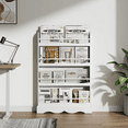 thumbnail image 6 of Homfa 4-Tier Book Shelf, White Bookshelf, Kid's Storage Organizer Bookcase for Kids Room, 6 of 9