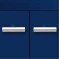 thumbnail image 5 of Three-level Shelving Console Table In Navy Blue For Versatile Storage U-style With Compartments A Neat Entryway, 5 of 6