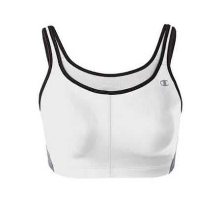 Women's All-Out Support II Full Figure Wirefree Sports Bra, White/Black - (Best Support Sports Bra For Dd)