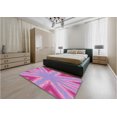 thumbnail image 4 of Ahgly Company Indoor Rectangle Patterned Neon Pink Area Rugs, 8' x 10', 4 of 6