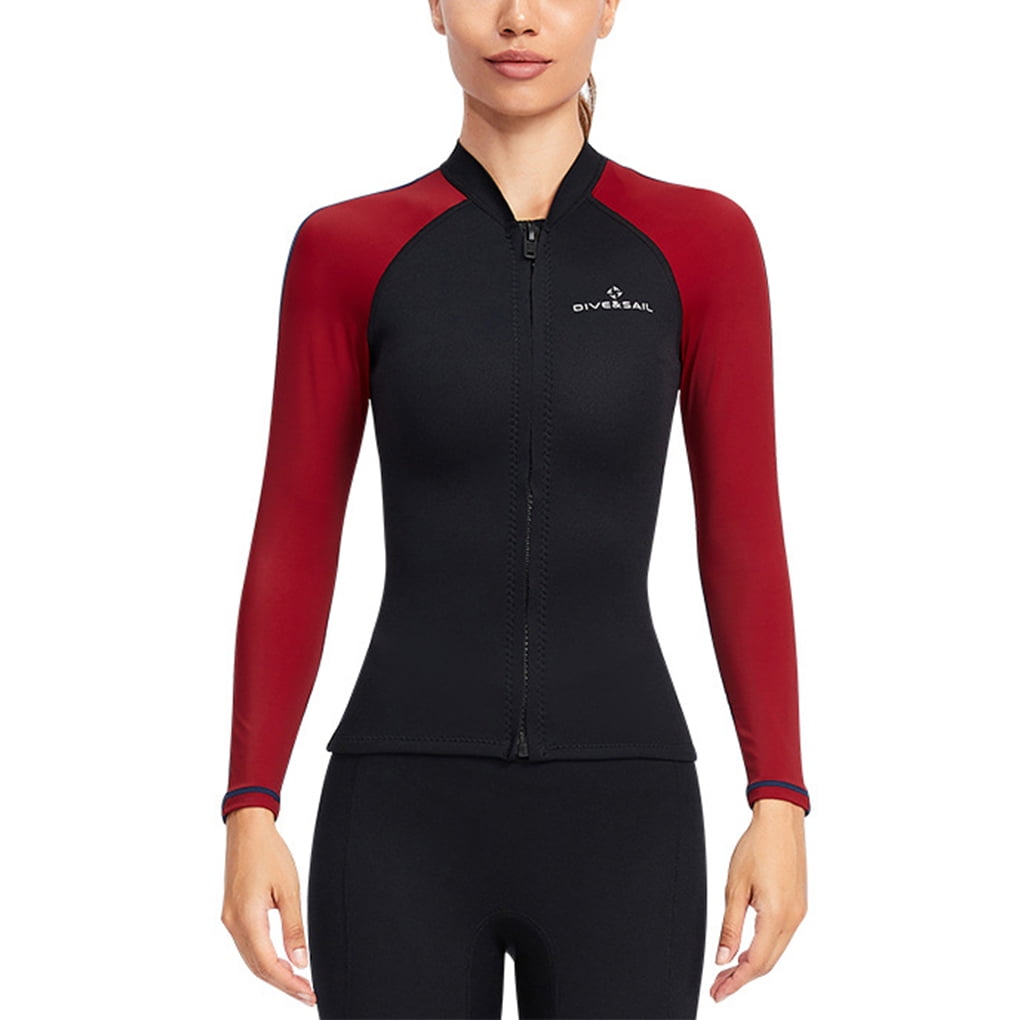 Decodeary Wetsuit Tops 1.5mm Premium Wetsuits Jacket with Front