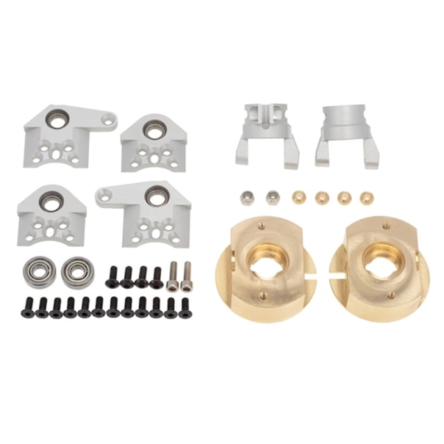 Riwesomey 1 juego de nudillos de dirección, piezas mejoradas, peso de equilibrio C, reemplazo de peso de equilibrio de cubo para RR10 Silver Type 2 Vehículos, repuestos y accesorios Mis Plata Tipo 2 Riwesomey VI015002-03