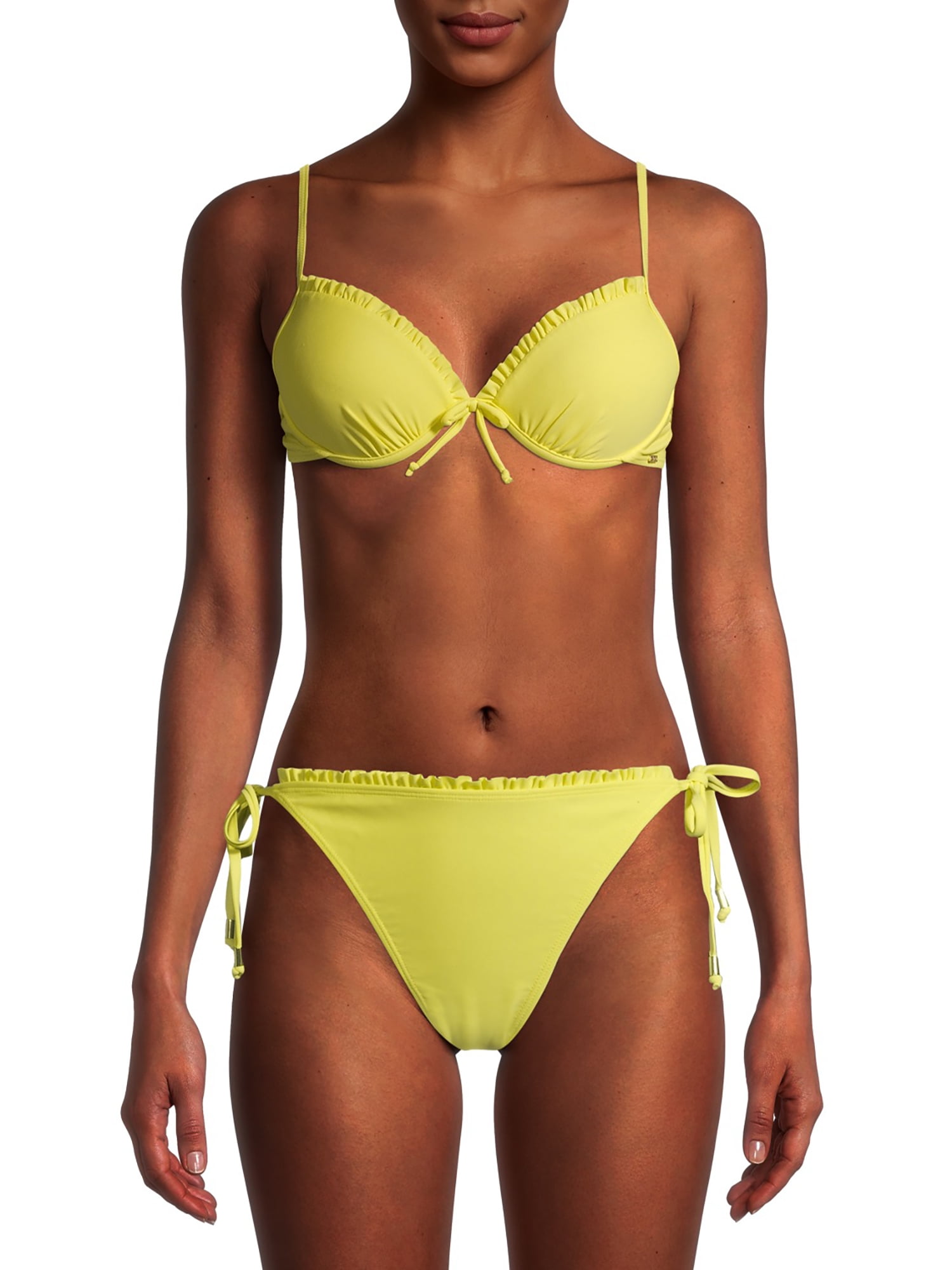JESPER Women Bandeau Bandage Micro Bikini Set Push-Up Brazilian Beachwear Swimsuit Swimwear 