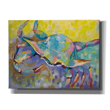 Epic Graffiti 'Crabby Boy' by Jeanette Vertentes, Canvas Wall Art, 16"x12"