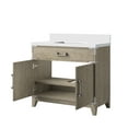 thumbnail image 3 of Laurel 36 in W x 22 in D Grey Oak Single Bath Vanity and Cultured Marble Top, 3 of 5