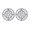 Sterling Silver, variant on Collection Round White Diamond Cluster Circle Pushback Stud Earrings for Women (0.10 ctw, Color I-J, Clarity I1-I2) in 18K Rose Gold