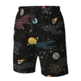 thumbnail image 4 of Disketp Men's Swim Trunks Hawaiian Breathable Surf Beach Swimsuits Mesh Lining Beach Shorts with Pockets-Galaxy, 4 of 7