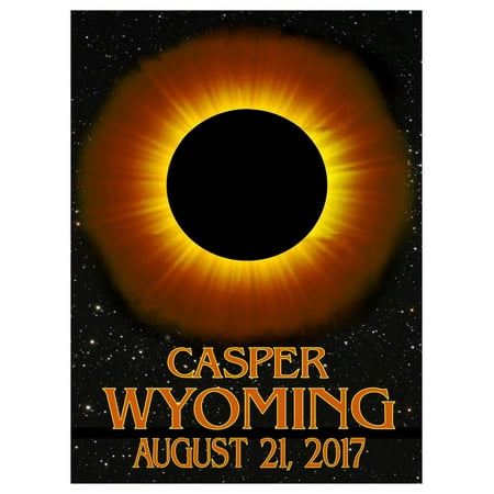 Casper Wyoming Solar Eclipse Giclee Art Print Poster by NW ArtMall (9