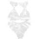 thumbnail image 1 of 2023 - Brasier sexy con encaje en V profundo para mujer, con pestañas de encaje, corsé push up, lencería para mujer, talla grande Blanco CH Blanco CH Xishao ropa, 1 of 2