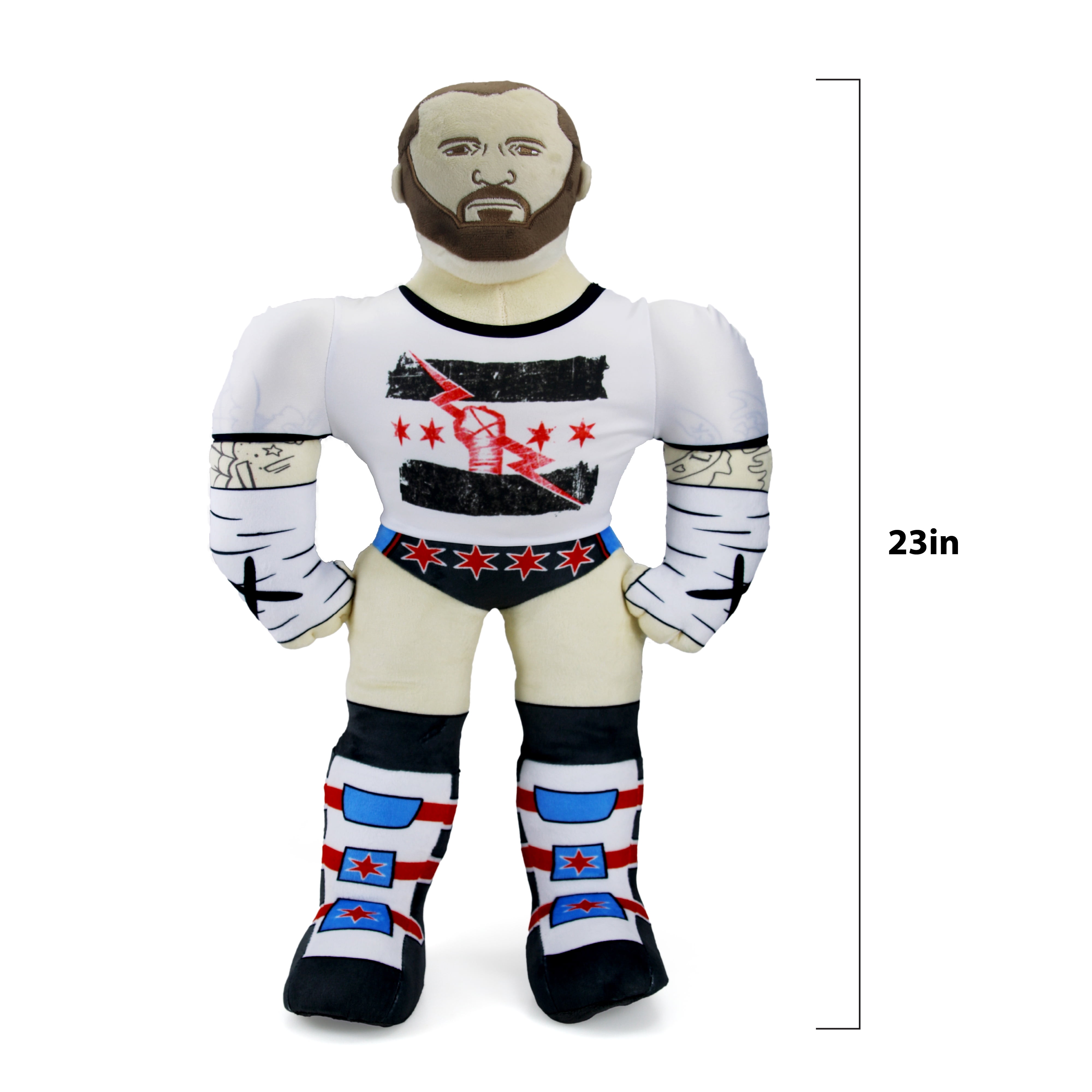 WWE 23" Full Body Plush "CM Punk", Stuffed Action Figure, Children Ages 3+