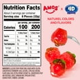 thumbnail image 2 of AMOS 4D Fruit Gummy Natural Strawberry Burst, Fruity Snacks Jelly Filled 2.29oz Per Bag(3 Bags), 2 of 7