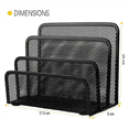 thumbnail image 6 of 2X Desk Mail Organizer Small File Holders Letter Organizer Document/Filing/Folders/Paper Organizer for Desktop, 6 of 6