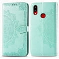 thumbnail image 3 of Samsung Galaxy A20S Case Leather Wallet Flip Magnetic Closure Case Samsung Galaxy A20S Phone Case with Card Slots Protective Cover Case for Samsung Galaxy A20S. SD Mandala - Green, 3 of 12