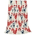 thumbnail image 2 of Pofeuu Roosters Print Ultra-Soft Micro Fleece Blanket,for Bed Or Sofa,All Season Throw Blankets Flannel Blanket-60"x50", 2 of 7