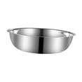 thumbnail image 2 of Cuenco para mezclar de acero inoxidable, ensaladera, lavabo para lavar frutas y verduras, lavabo grueso para servir para mezclar, hornear y cocinar M, 2 of 8