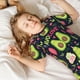 thumbnail image 5 of Balery Avocado Love Conjunto de Pijama Infantil de Manga Corta con Estampado – Ropa de Dormir de Algodón Suave-Small, 5 of 6
