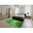 thumbnail image 5 of Ahgly Company Machine Washable Indoor Rectangle Transitional Neon Green Area Rugs, 2' x 5', 5 of 7