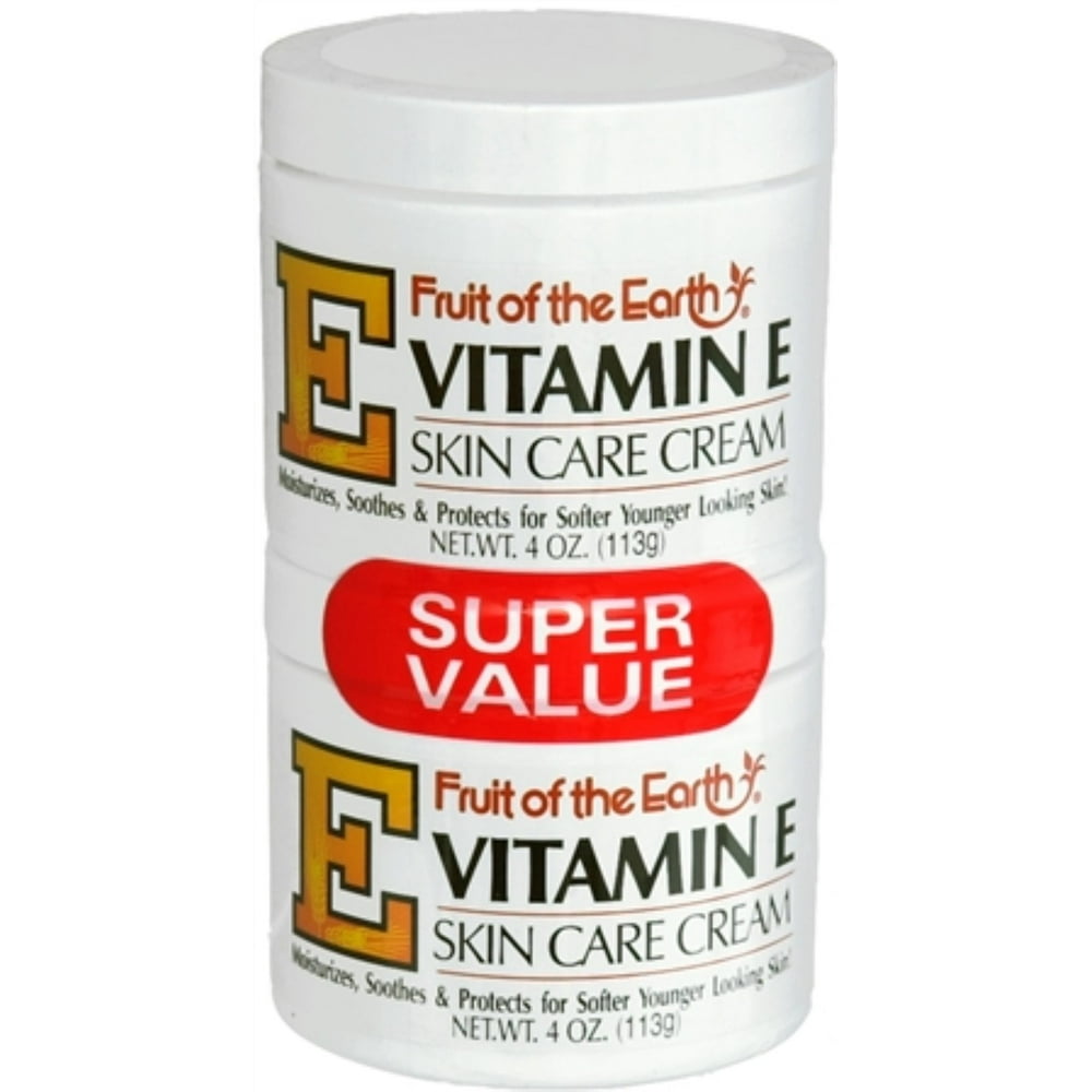 Fruit of the Earth Vitamin E Cream 8 oz (Pack of 2)