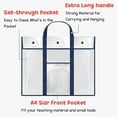 thumbnail image 3 of Nilvkv Carrying Handle Large Transparent Poster Board Bag for Artwork Board Supplies Charts and Teaching Materials, Organization and Storage, 3 of 6