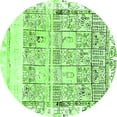 thumbnail image 1 of Ahgly Company Indoor Round Abstract Green Modern Area Rugs, 6' Round, 1 of 4