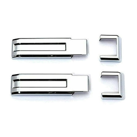 DAMAIJOY Chrome Tailgate Spare Tire Hinge Protector Covers Kit for Jeep for Wrangler 2007-2017 Rear Red RT-TCZ21190898