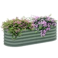 thumbnail image 1 of Outsunny Jardinière Surélevée Galvanisée, 5 x 2 x 1,5 Pi, Vert, 1 of 10