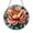 Acrylic 3.5 Inch, variant on Blush Floral Pattern Round Window Sun Catcher, Bright Stained Glass Style Hanging Decor, Nature Gift Idea
