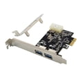 thumbnail image 1 of NEC720200 PCI-E X1 Riser Card Dual Port USB 3.0 Expansion Card 5G Rate External USB Master Conversio, 1 of 5