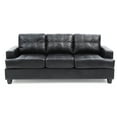 thumbnail image 4 of Glory Furniture Sandridge Faux Leather Sofa in Black, 4 of 6