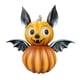 thumbnail image 1 of Halloween Pumpkin Bat Decoration Cute Pumpkin Bat Figurine for Halloween Party, Home, and Yard Decor, 1 of 5