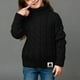 thumbnail image 1 of Cowsor Toddler Baby Boys Girls Knit Sweaters Cable Turtleneck High Collar Fall Winter Soft Warm Sweater Pullover Tops, 1 of 6
