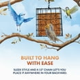thumbnail image 5 of Newhouse Pet Single Cake Suet Basket Bird Feeder NHP-SUET-BLK, Small Hanging Bird Feeder for Outdoors, Suet Cake Holder for Jays, Woodpeckers, Chickadees, Wrens, and Other Birds, 5 of 8