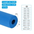 thumbnail image 2 of Uxcell 1/4" (6mm) ID x 6.6Ft Pipe Insulation Foam Tube, Pipe Cover Wrap Roll Bar Padding for Handle Grip HVAC Units, 2 of 5