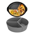 thumbnail image 4 of Slow Cooker Divider Liner, Silicone Slow Cooker Liner Fit 6QT  For Kitchen Black,Grey, 4 of 8