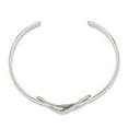 thumbnail image 2 of Sterling Silver Bracelet Cuff Women's 4 mm in Polished Infinity Bangle, 2 of 4